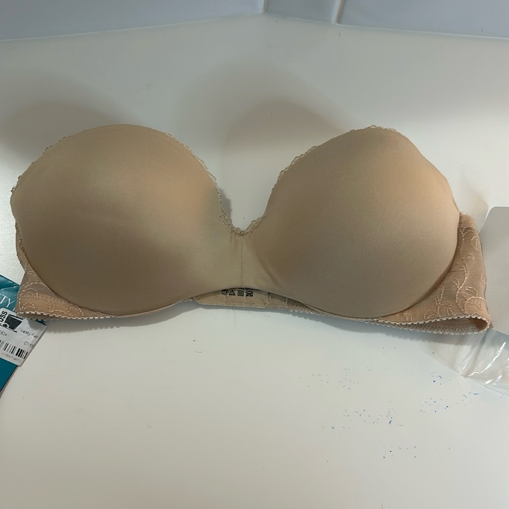 NWT Vanity Fair Strapless Push-up Bra 32B